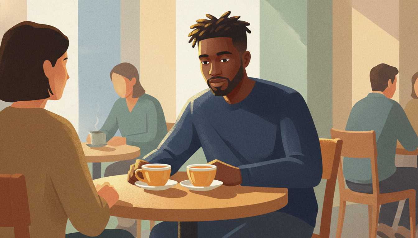 Couple having an honest, assertive conversation while maintaining connection