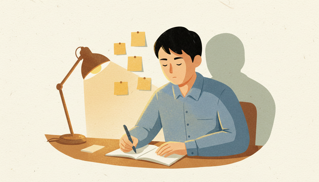 Person practicing assertive communication techniques, representing assertiveness training