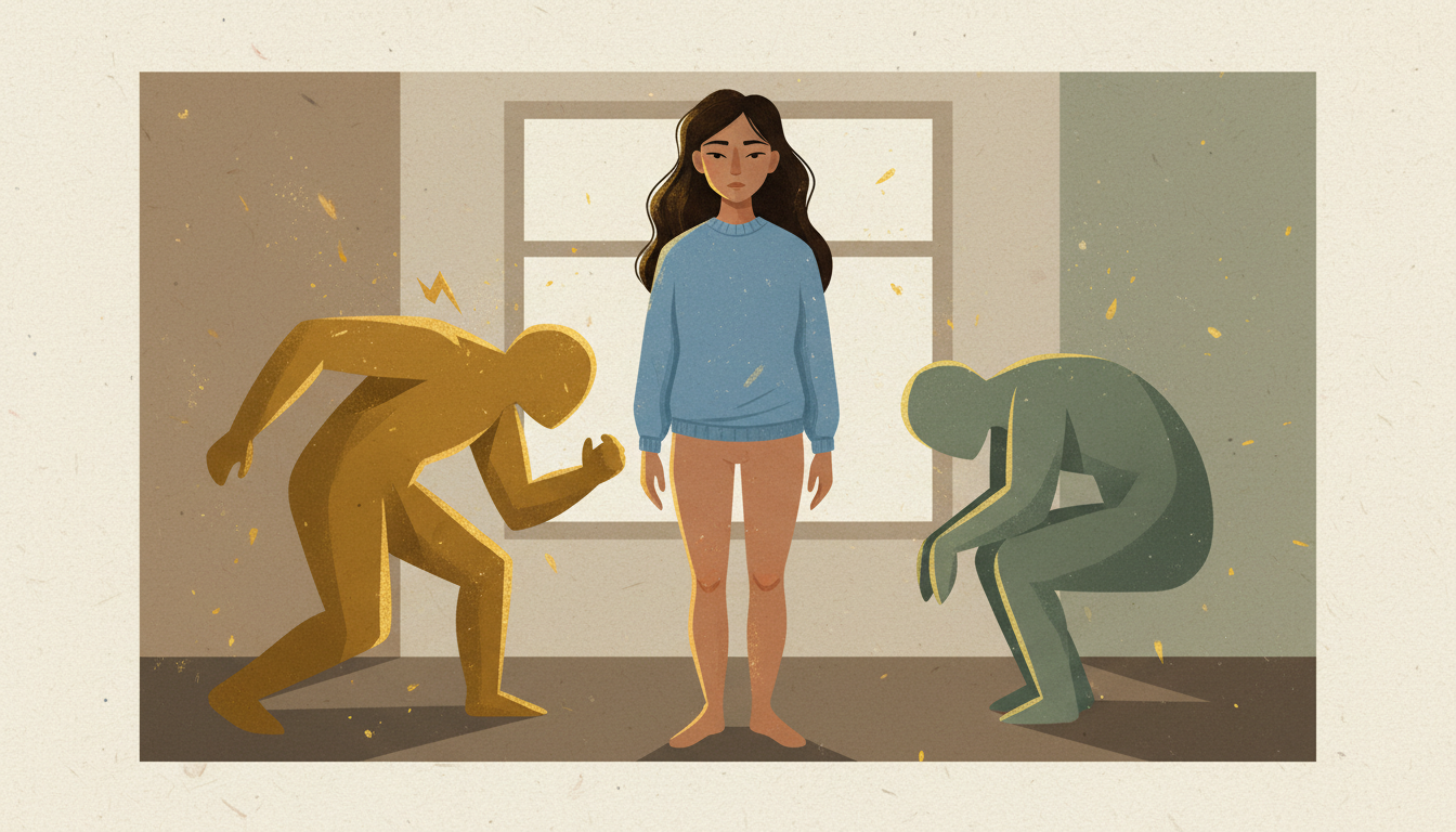 Side-by-side comparison of aggressive and assertive communication styles