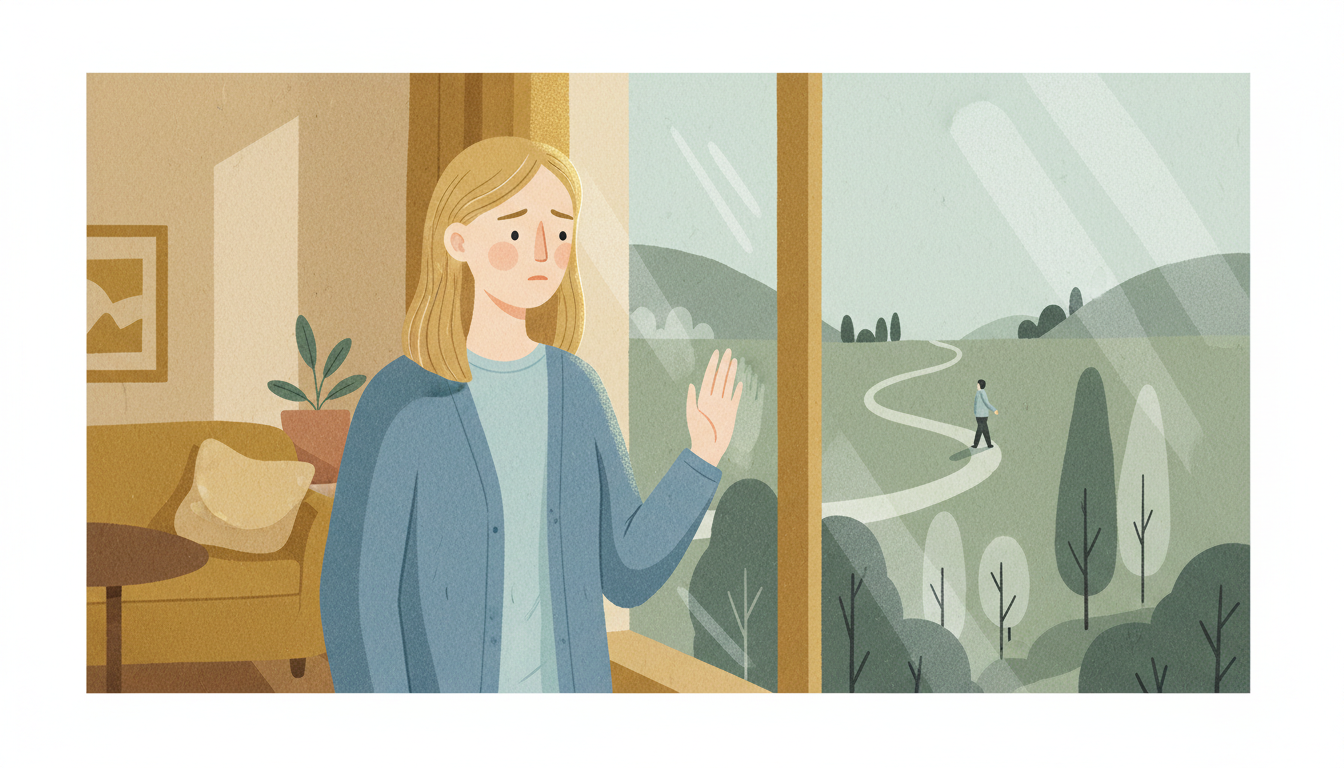 An open hand releasing a butterfly, symbolizing detachment with love