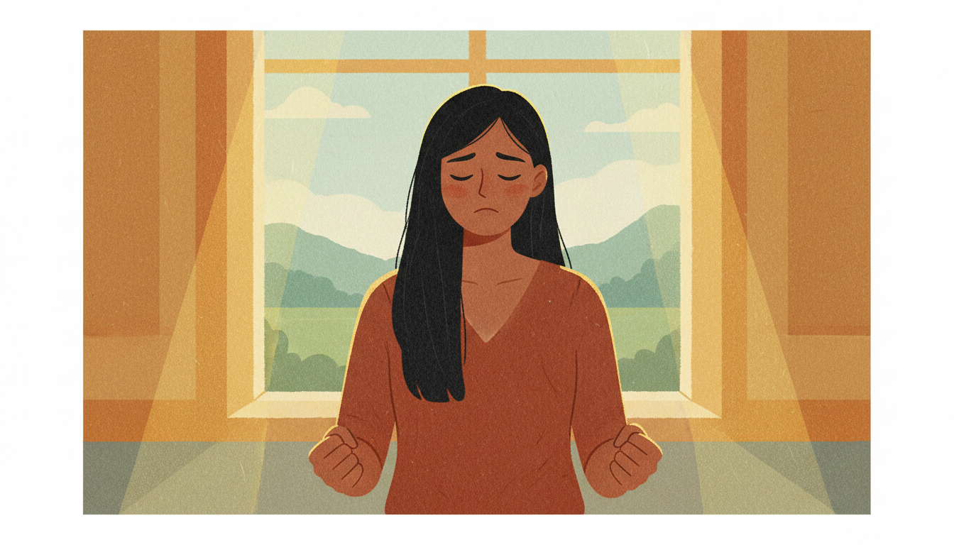 Person caught between provocation and their own reaction, representing the reactive abuse cycle